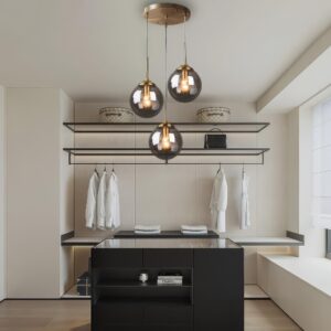 suspension verre fumé multiple tete 2