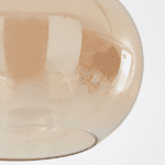Suspension vintage année 50 verre fumé – Image 4