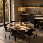 Suspension vintage orange verre fumé – Image 5