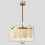 Lustre de chambre enfant fille couronne – Image 5