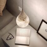 Suspension marbre goutte blanche – Image 8