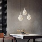 Suspension marbre goutte blanche – Image 4