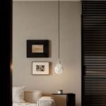 Suspension marbre goutte blanche – Image 5