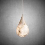 Suspension marbre goutte blanche – Image 9