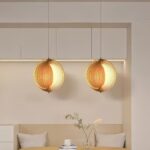 Suspension wabi sabi bois massif – Image 3