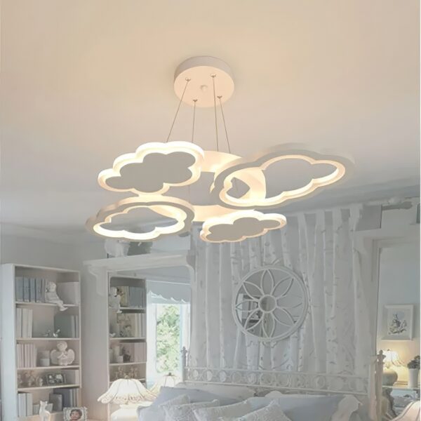 Lustre chambre enfant nuage XXL
