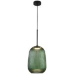 Suspension verre fumé vert – Image 7
