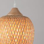 Suspension 3 lampes naturelles rotin – Image 3