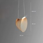 Suspension wabi sabi bois lamelles – Image 2