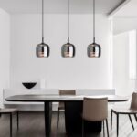 Suspension boule verre fumé design – Image 7