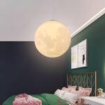 Lampe suspension lune