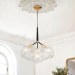 Suspension boules multiples verre luxe