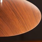 Suspension 3 lampes bois noyer – Image 3