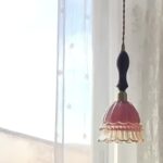 Suspension fleur rose vintage – Image 5