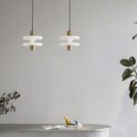 Suspension marbre disque laiton – Image 4