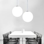 Suspension boule blanche led – Image 4