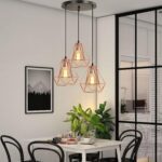 Suspension 3 lampes cuivre – Image 3