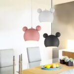 Suspension lustre chambre enfant tête panda – Image 2