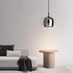 Suspension boule verre fumé design – Image 6