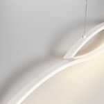 Suspension led design minimaliste blanc – Image 4