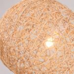 Suspension boule en rotin tressé – Image 8