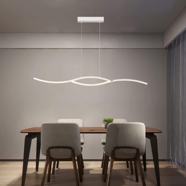 Suspension led design minimaliste blanc