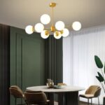 Suspension style art deco 8 lampes – Image 4