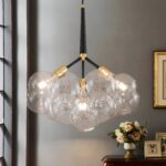 Suspension boules multiples verre luxe – Image 2
