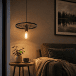 Lustre suspension industriel roue vélo – Image 9