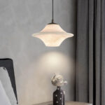 Suspension marbre soucoupe blanche – Image 4