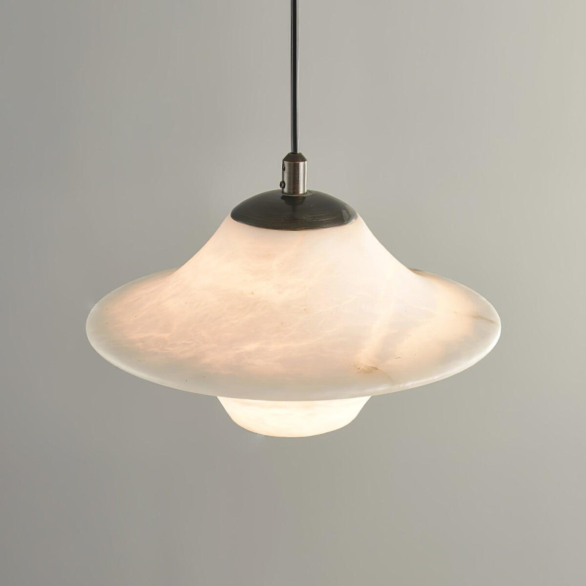 Suspension marbre soucoupe blanche – Image 6