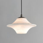 Suspension marbre soucoupe blanche – Image 3
