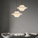 Suspension marbre soucoupe blanche – Image 2
