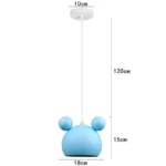 Suspension lustre chambre enfant tête panda – Image 13
