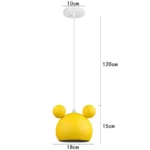 Suspension lustre chambre enfant tête panda – Image 14