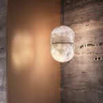Suspension marbre ovale beige – Image 8