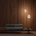 Suspension marbre ovale beige