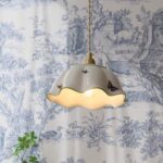 Suspension céramique blanche vintage papillon – Image 2