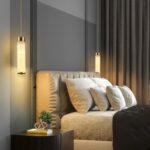 Lampe suspension marbre design tube – Image 3