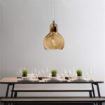 Suspension verre soufflé vintage