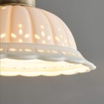 Suspension blanche céramique vintage design – Image 4
