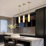 Lampe suspension marbre design tube – Image 4