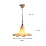 Lampe suspension céramique vintage – Image 5