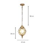 Luminaire extérieur suspension vintage – Image 6