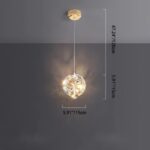 Suspension boule cristal art deco – Image 6