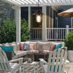 Suspension lanterne noir extérieure