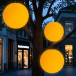 Suspension extérieure boule lumineuse moderne – Image 2