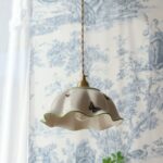 Suspension céramique blanche vintage papillon – Image 6