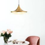 Suspension dorée plate – Image 2