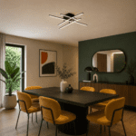 Plafonnier led design géométrique